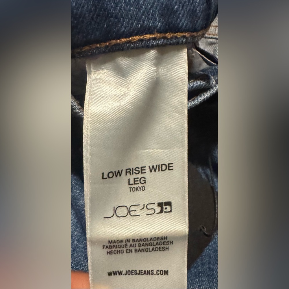 Joe's Wide leg Women’s Jeans Low Rise, In Medium Blue . Size 28, NWT - Picture 2 of 15